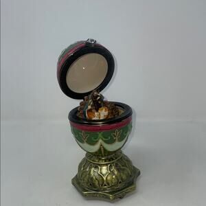 Vintage Sankyo Musical Christmas Egg Music Box